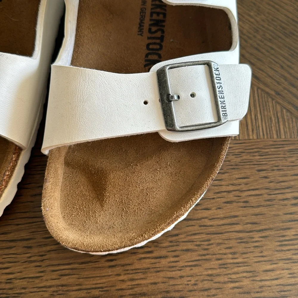 BIRKENSTOCK Arizona Deserts slide Sandal Men, White,SZ 42EU 9US,BRAND NEW$135
